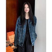 女裝 重工質感字母設計牛仔外套女秋季新款中性寬松百搭復古夾克潮 價格比較,價格查詢,歷史價格詳細信息