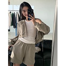 純色休閑寬松短款連帽衛衣女設計感小眾潮年春新款上衣潮-餘登米女裝 歷史價格詳細信息