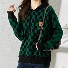 棋盤格毛衣小外套 SXXL 潮牌寬鬆外穿慵懶針織v領小外套 長袖小外套毛衣 秋冬情侶裝黑白格子毛衣馬甲男女同款 歷史價格詳細信息