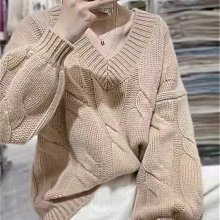 女裝 秋冬新款慵懶風立領拉鏈女士針織衫套頭毛衣女顯瘦純色簡約 歷史價格詳細信息