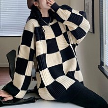 秋冬新款棋盤格針織毛線包女韓國時尚百搭編織單肩腋下包帆布手提包女--麥包包 歷史價格詳細信息