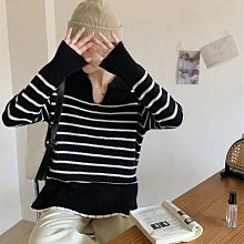 新品 秋冬新款polo翻領毛衣男寬松潮流港風百搭長袖純色針織衫上衣外套-可開發票 歷史價格詳細信息