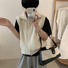 女裝 立領雙拉鏈針織毛衣開衫外套女秋冬新款寬松短款系帶收腰外穿上衣 歷史價格詳細信息