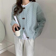 女裝 純色麻花毛針織衫開衫外套女秋新款正肩v領長袖毛衣外搭上衣 歷史價格詳細信息