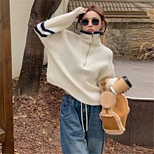 慵懶軟糯高領毛衣男 男女秋冬季新款仿貂毛美式針織衫上衣 冬季保暖毛衣 歷史價格詳細信息