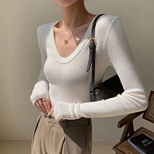 新款修身顯瘦打底衫早秋學生上衣流行女裝女性上衣衣服休閒服．F 歷史價格詳細信息