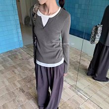 美拉德拼接木耳邊長袖襯衫女春裝大碼胖mm顯瘦洋氣減齡假兩件上衣 歷史價格詳細信息