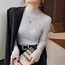 高級感半高領毛衣男秋冬加絨修身針織短袖打底衫T恤男士毛線衣 歷史價格詳細信息