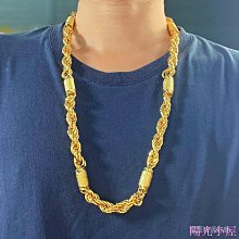 鍍金項鍊 仿真金項鍊男士不掉色越南沙金鍍黃金大金鍊粗霸氣不掉色飾品&mdash; 歷史價格詳細信息