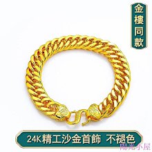 越南沙金項鍊男士仿真24k鍍黃金大鏈子不掉色霸氣飾品假金首飾潮 沙金 首飾 飾品-陽光小屋 歷史價格詳細信息
