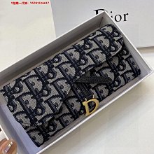 代購D**or 2022新款 經典馬鞍 緹花三折短款皮夾 明星大牌同款 歷史價格詳細信息