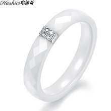 陶瓷戒指 歐美菱形多面男女士戒指韓流行情侶戒指 歷史價格詳細信息