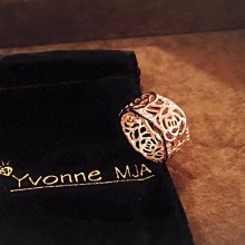 *Yvonne MJA＊ 珠寶首飾品 甜美立體 透色花朵 水晶鑽 維納斯風格戒指(食指戒) 歷史價格詳細信息