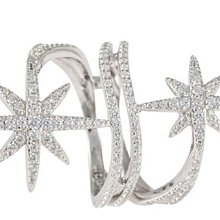 劉詩詩莫桑石輕奢戒指飾品高級感不掉色純銀活口指環女冷淡風 歷史價格詳細信息