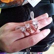 水鑽戒指，玫瑰金戒台，亮度光澤超讚 歷史價格詳細信息