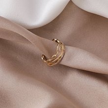 {菲兒韓國飾品} B5664 韓國直送(正韓)-個性氣質水鑽雙層交叉開口戒指 價格比較,價格查詢,歷史價格詳細信息