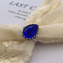 *Ko Ko 手作 & 精選* 施華洛世奇水滴型水晶鑽可調節戒指(紫羅蘭)/時尚/簡約/輕奢/個性/氣質 歷史價格詳細信息