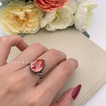 *Ko Ko 手作 & 精選* 施華洛世奇水滴型水晶鑽可調節戒指(紫羅蘭)/時尚/簡約/輕奢/個性/氣質 歷史價格詳細信息