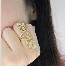 (小燕子日韓小物)  【1411】 歐美復古華麗精緻鑲鑽樹葉鏤空戒指 價格比較,價格查詢,歷史價格詳細信息