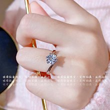 雪花莫桑鉆開口戒指s925純銀六爪鉆戒女情侶戒指爆款--鴻運飾品 歷史價格詳細信息