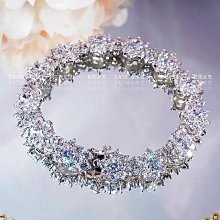 18k白金手鐲女莫桑石交叉蝴蝶結手環純銀仿真鉆石手鏈輕奢手飾--鴻運飾品 歷史價格詳細信息