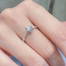 1克拉仿真鉆戒女六爪50分結婚莫桑石2克拉情侶對戒潮簡約鋯石戒指--鴻運飾品 歷史價格詳細信息