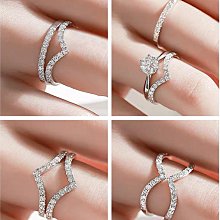 純銀愛心戒鏈小眾設計ins冷淡風高級感戒指女時尚個性可調節指環 歷史價格詳細信息