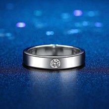 情侶對戒d色莫桑石對戒18k白金戒指仿真鉆石50分鉆戒六爪鉆戒女結婚--鴻運飾品 歷史價格詳細信息