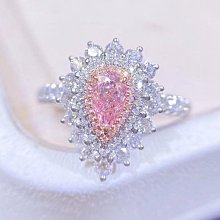 ❤妙玉生花優品購❤粉鑽水滴女戒很精緻.主鑽0.26克拉副鑽0.761克拉. 喜詢價 價格比較,價格查詢,歷史價格詳細信息