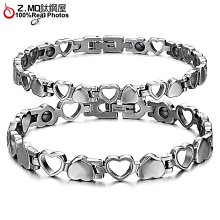 鈦鋼手錬男 鎢金高級感男士手鏈男款防輻射抗疲勞不掉色磁療鍺石高檔首飾品 歷史價格詳細信息