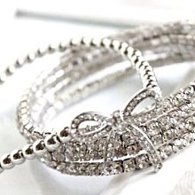 ☆Mimi飾品☆ 浪漫甜美＊典雅白色緞帶滿天星花朵水鑽＊別針/胸針＊180元 歷史價格詳細信息