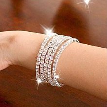 [Ｃ.M.平價精品館]現貨/閃耀美麗賞心悅目隨意增減水鑽彈力手環 價格比較,價格查詢,歷史價格詳細信息
