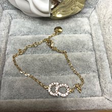 DIOR logo 二手 超美 水鑽 復古金 戒指 歷史價格詳細信息