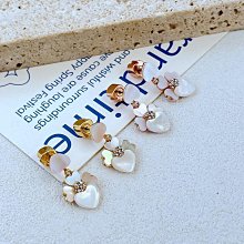 新款熱銷 時尚輕奢kate簡約甜美通勤ins天然貝殼鑲嵌四葉草造型金屬耳釘 明星大牌同款首飾 歷史價格詳細信息