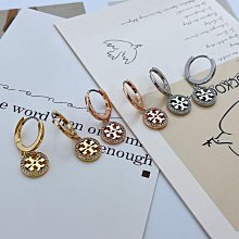 歐美時尚新款熱銷 Tory Burch TB輕奢簡約通勤琺瑯釉水鉆 小巧三件套組合金屬耳釘 耳環 明星大牌同款首飾 歷史價格詳細信息