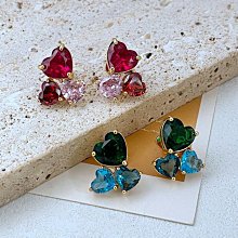 新品心形彩色鋯石網球鏈手鍊流行百搭男女嘻哈飾品 歷史價格詳細信息