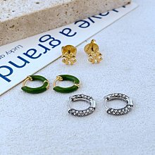 歐美時尚新款熱銷 Tory Burch TB輕奢簡約通勤琺瑯釉水鉆 小巧三件套組合金屬耳釘 耳環 明星大牌同款首飾 價格比較,價格查詢,歷史價格詳細信息