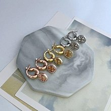 時尚輕奢簡約通勤小眾設計鑲嵌水鑽精美氣質金屬耳環 歷史價格詳細信息