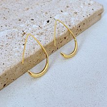 水滴金屬復古耳環2023年新款潮小眾設計感高級耳針冷淡風純銀耳飾 歷史價格詳細信息