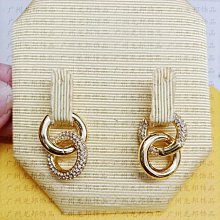 新款熱銷 【新品】施家1:1 雙疊圈旋轉圓形水滴耳釘 轉運珠螺旋穿孔耳釘女 明星大牌同款首飾 歷史價格詳細信息