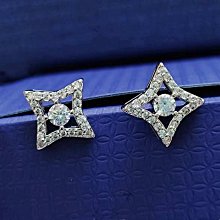 新款熱銷 【新品】施家 星夜滿鉆藍鉆心形水滴耳釘 浪漫藍色鏤空愛心耳環 明星大牌同款首飾 歷史價格詳細信息