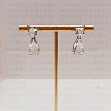 新款熱銷 【新品】施家 閃耀清新綠鉆菱角耳環 切割綠色水滴方鉆菱角耳釘 明星大牌同款首飾 歷史價格詳細信息