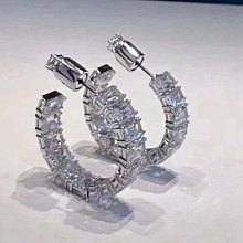 新款熱銷 【新品】施家 時尚簡約排鉆大圓圈圓形耳環 個性滿鉆大圈圓環耳釘 明星大牌同款首飾 歷史價格詳細信息