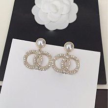 新款熱銷 小香歐美個性滿鉆圓形粉鉆字母耳環女重工 明星大牌同款首飾 歷史價格詳細信息