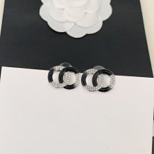 新款熱銷 小香歐美個性黑白圓牌吊墜耳環女鑲鉆 明星大牌同款首飾 歷史價格詳細信息