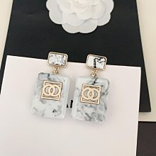 新款熱銷 小香歐美個性大理石花紋方塊吊墜耳環女高級感 明星大牌同款首飾 歷史價格詳細信息