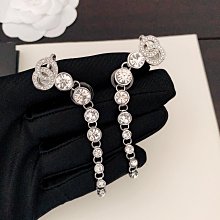 新款熱銷 小香歐美個性滿鉆圓形粉鉆字母耳環女重工 明星大牌同款首飾 歷史價格詳細信息