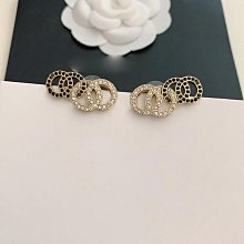 新款熱銷 小香歐美個性黑白圓牌吊墜耳環女鑲鉆 明星大牌同款首飾 歷史價格詳細信息