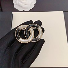 新款熱銷 小香歐美個性黑白圓牌吊墜耳環女鑲鉆 明星大牌同款首飾 歷史價格詳細信息