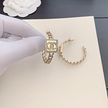 新款熱銷 小香歐美復古方塊鉆珍珠耳圈耳環女 明星大牌同款首飾 歷史價格詳細信息